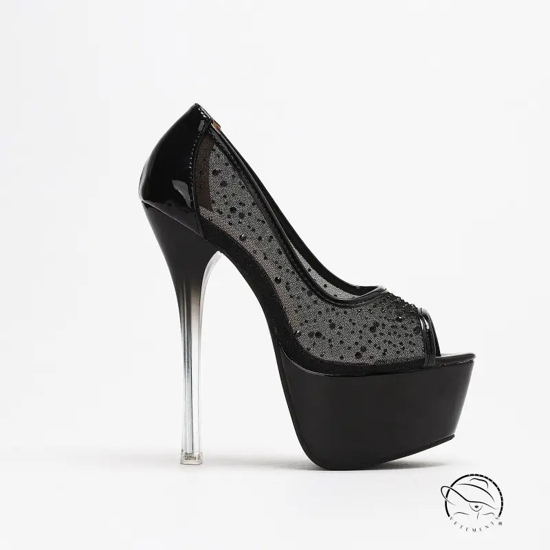 Elegant langry waterproof platform high heel pump in fashion style