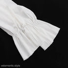 COMFY RUFFLED WHITE DRESS-VETEMENTS 